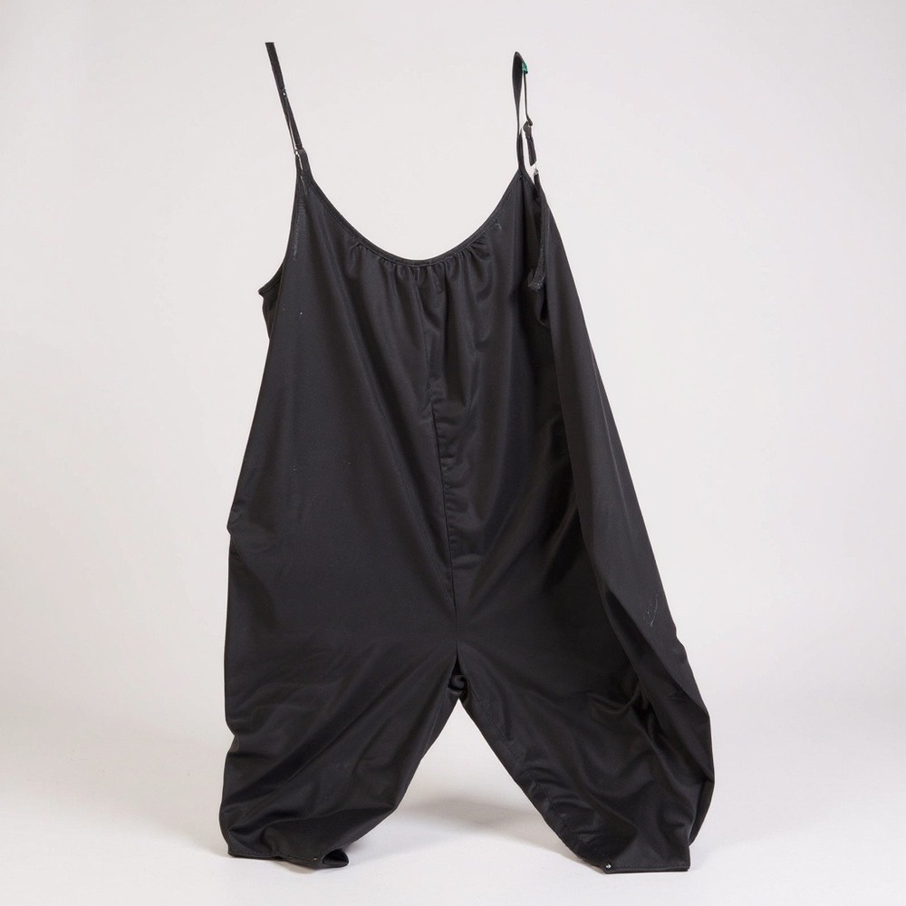 Black Spaghetti Strap‎ Wide Leg Jumpsuit Pants Women's Size XL